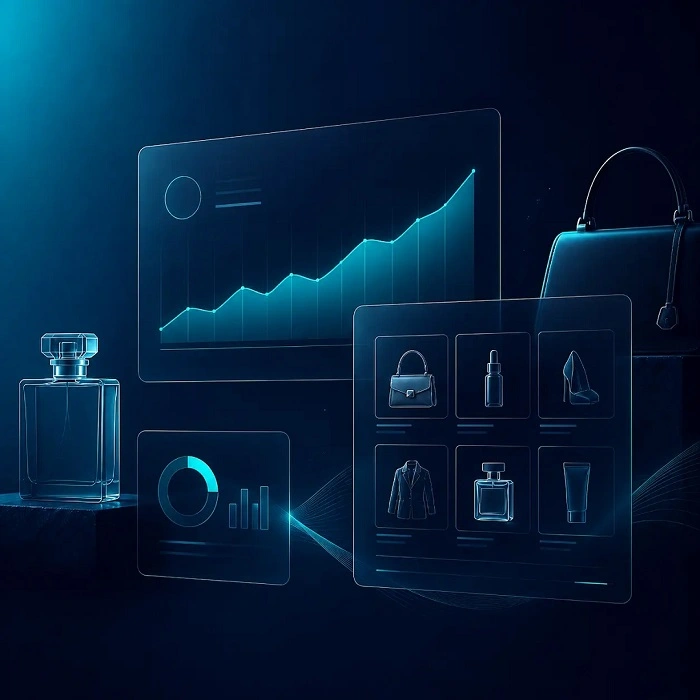 Ecommerce SEO services dashboard showing product visibility, search performance, and organic growth analytics